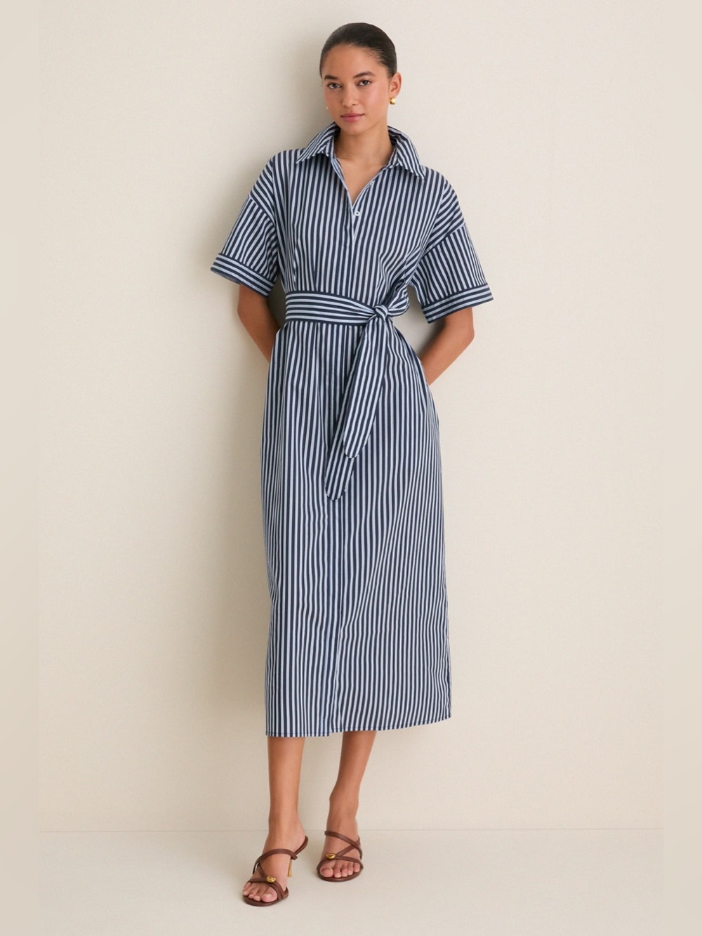 Navy and Light Blue Stripe Zacara Dress
$168